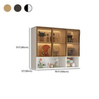 Buffet de cuisine mural gris en bois avec rangement