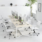 LUXMOD Chaise de Bureau à Domicile Côtelée Fauteuil de Bureau