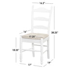 Chaise de salle à manger Simple Living Jessie à dossier échelle (Lot de 2)