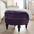 Pouf rond touffeté Dawn par Jennifer Taylor Home