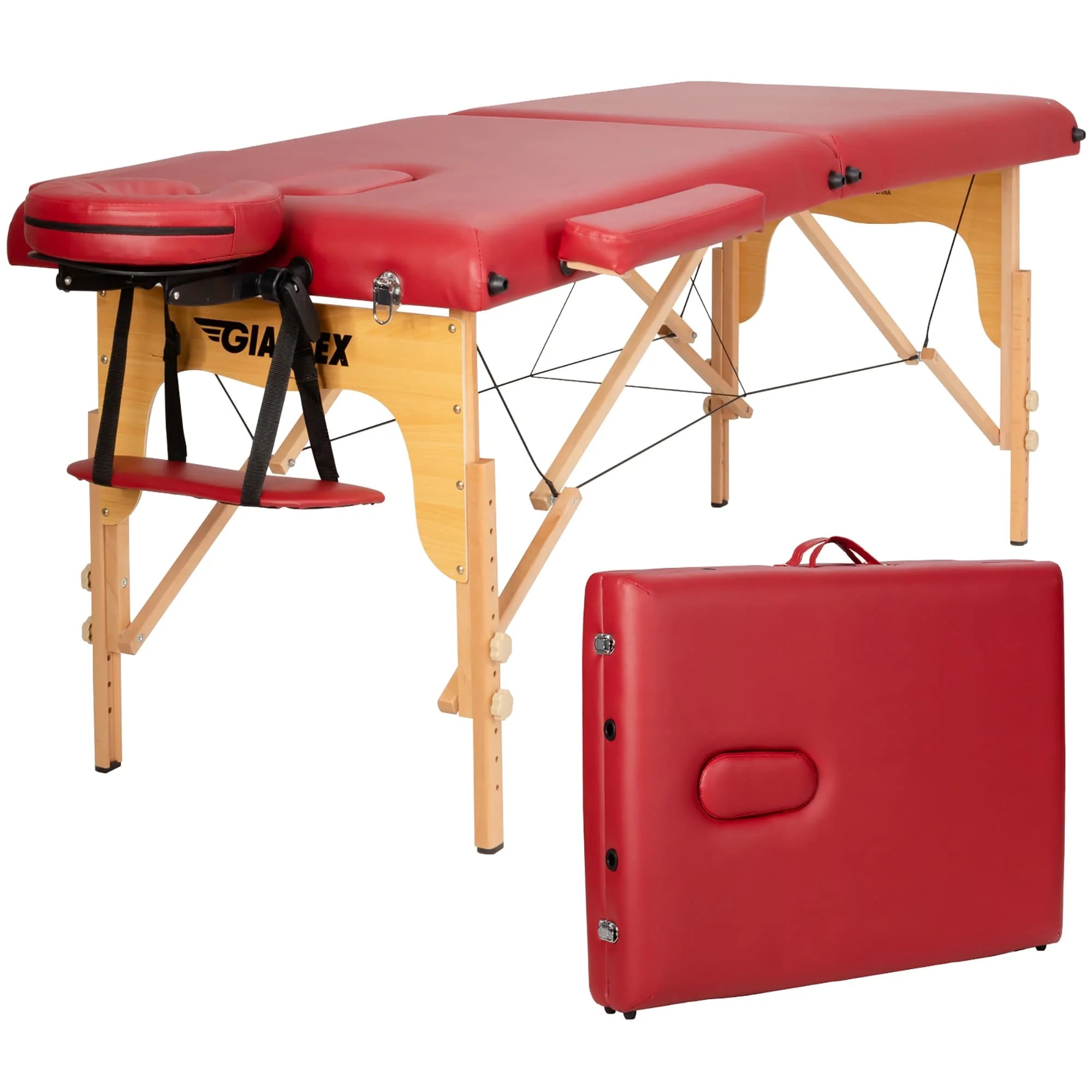 Table de massage portable 84L réglable lit de spa facial tatouage avec sac de transport