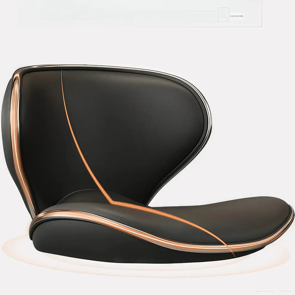 Tabouret de bar réglable pivotant en cuir rembourré