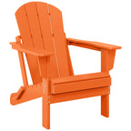 Chaise Adirondack pliante de patio d'extérieur tout temps résistante à la décoloration Polytrends Laguna
