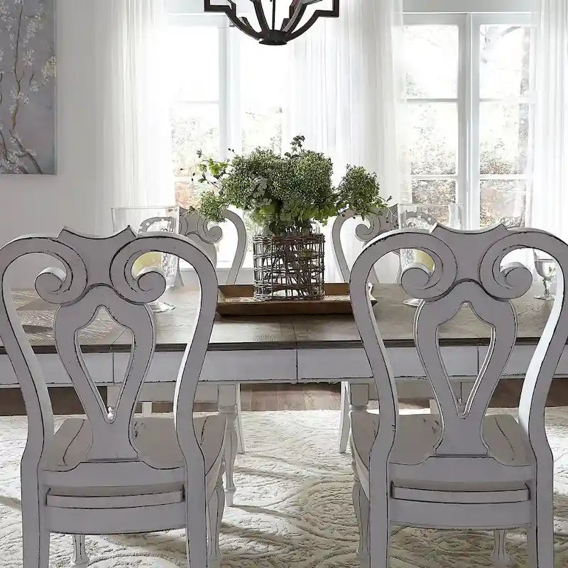 Chaise de salle à manger Magnolia Manor à dossier ajouré (lot de 2)