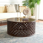 SAFAVIEH Antkea Table Basse Ronde - 35 L x 35 P x 16 H - 35Lx35Px16H