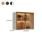 Buffet de cuisine mural gris en bois avec rangement