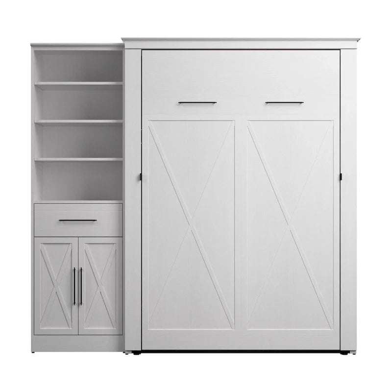 Lit escamotable grand modèle Key West avec garde-robe (88W) de Bestar