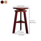 Tabourets de bar modernes en bois avec pivot de comptoir