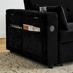 Canapé-lit convertible avec dossier réglable et port USB
