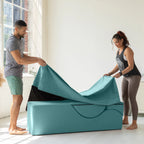 Avana Kami Chaise convertible / Yoga & Massage - Pouf 2 en 1 avec chaise longue de yoga pliable dissimulée, microvelours - N/A