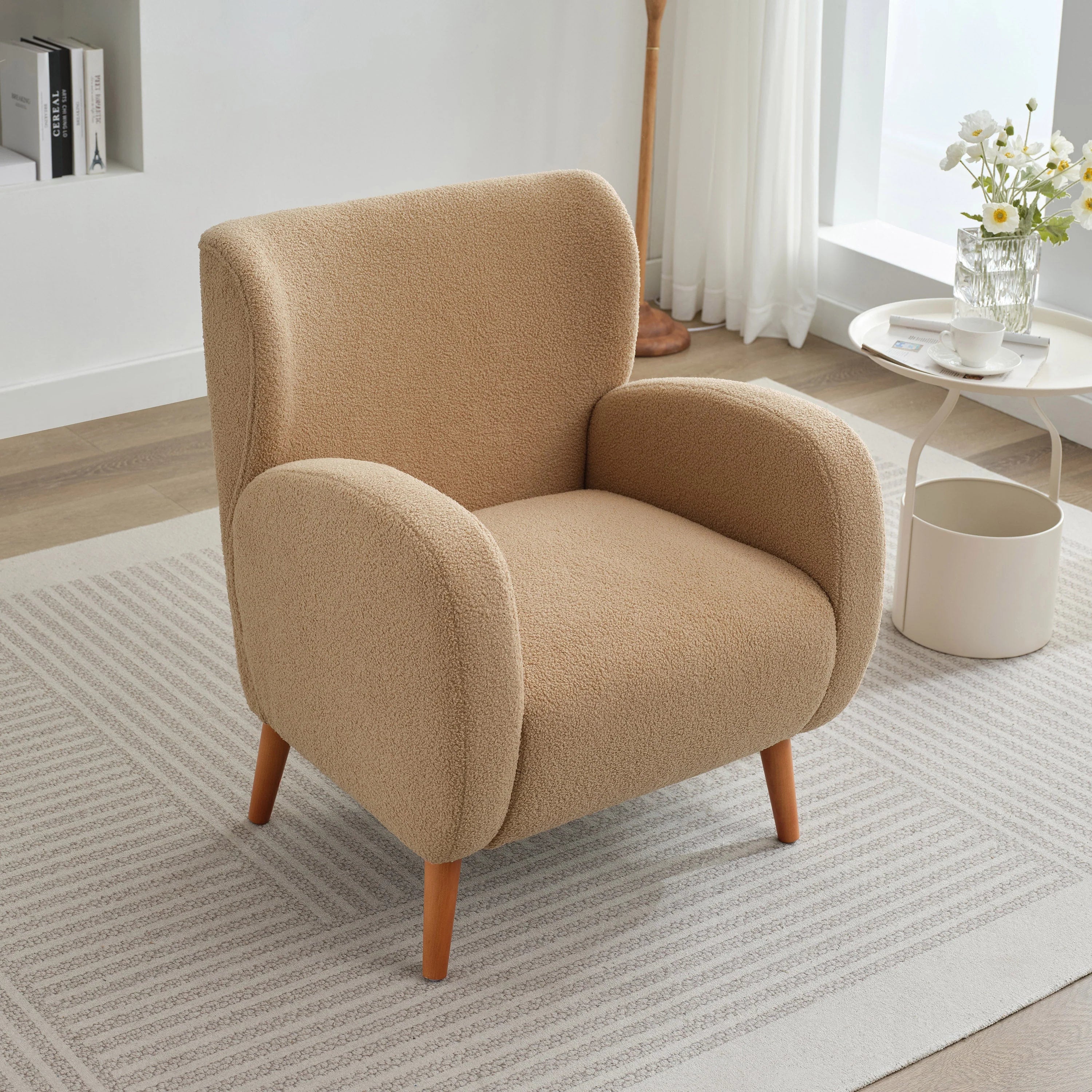 Fauteuil d'appoint moderne de luxe à dossier haut, fauteuil club, canapé individuel