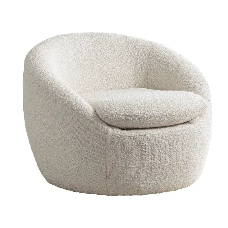Fauteuil pivotant - Rotation à 360° - Tissu bouclé