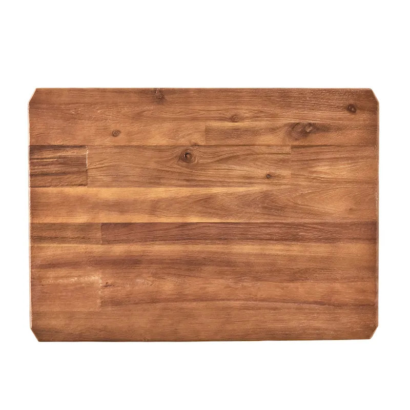 Table d'appoint Ronan Wood Rustic Metal par Christopher Knight Home