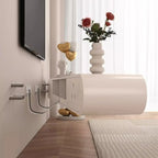 Meuble TV mural flottant en bois blanc avec rangement pour salon