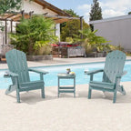Lot de 2 chaises Adirondack pliantes Bonosuki pour patio et brasero