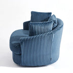 Fauteuil pivotant cylindrique déhoussable à accoudoirs encastrés DREAMSIDEA