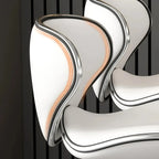 Tabouret de bar réglable pivotant en cuir rembourré