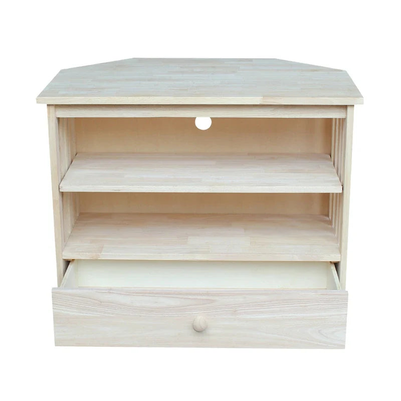 Meuble TV d'angle Mission en bois massif