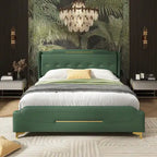 Lit rembourré moderne en cuir PU Uphou de Christopher Knight Home