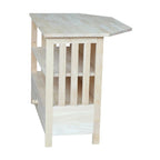 Meuble TV d'angle Mission en bois massif