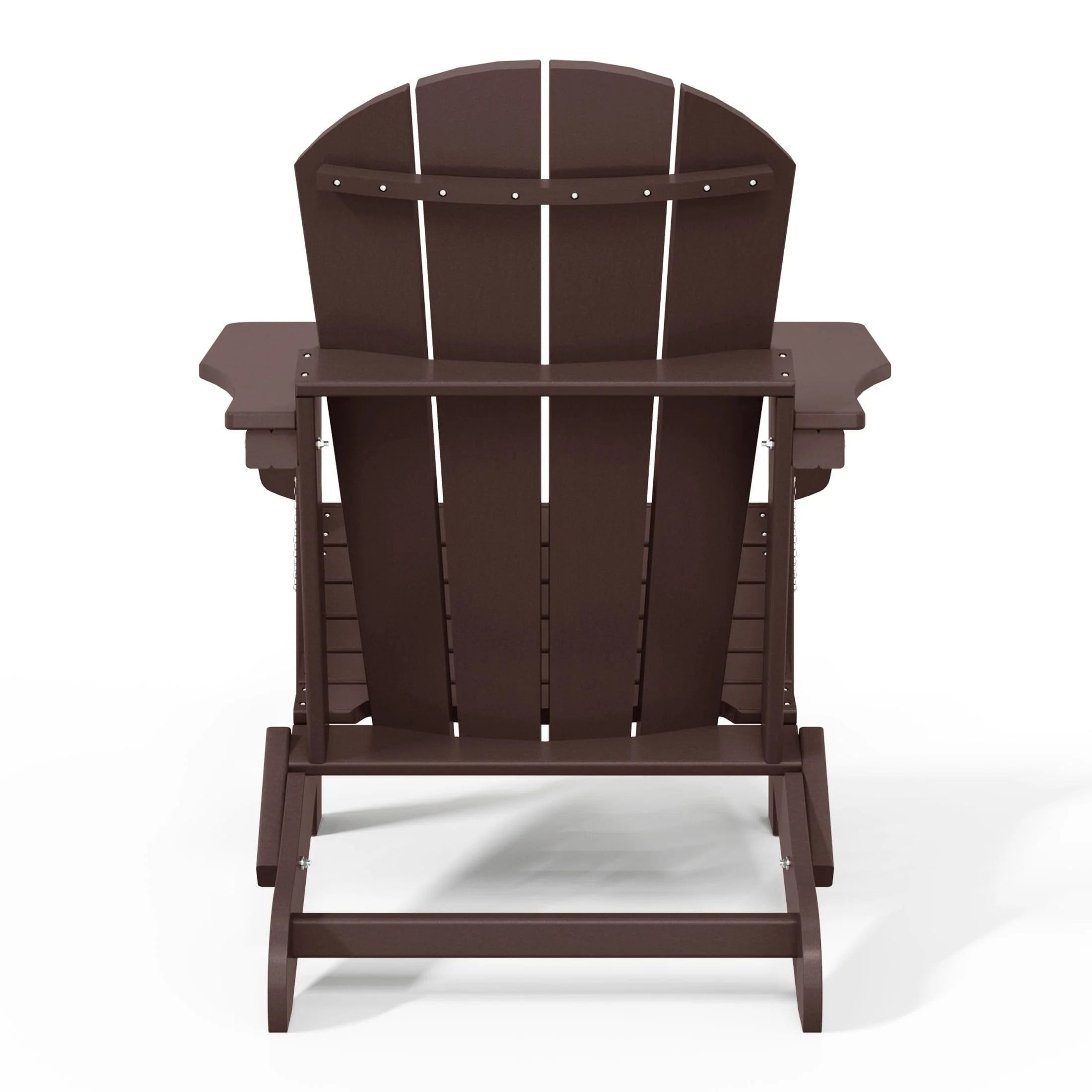 Chaise Adirondack pliante de patio d'extérieur tout temps résistante à la décoloration Polytrends Laguna