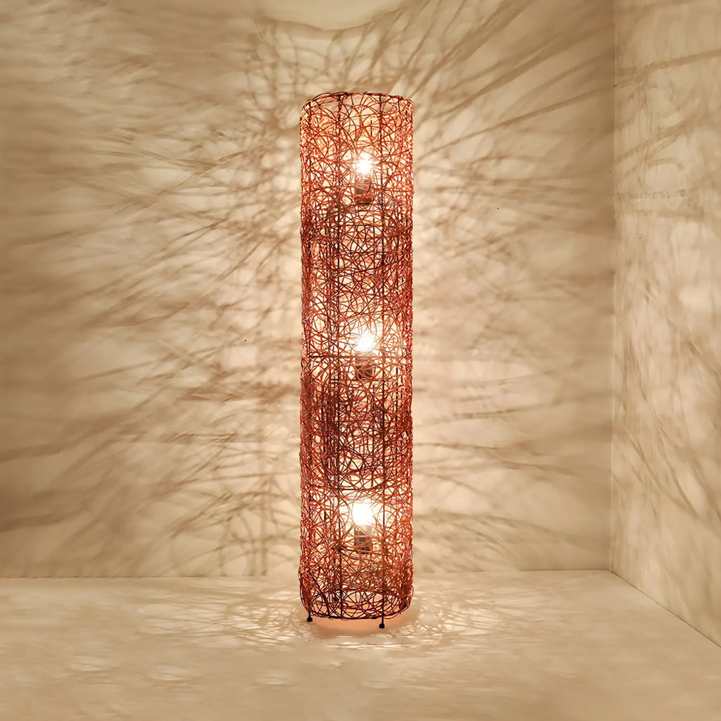 Lampadaire tressé LED à brancher pour salon