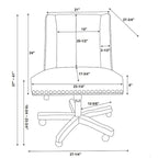 Chaise de bureau pivotante Violet