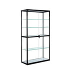 Vitrine contemporaine rectangulaire en verre noir