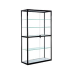 Vitrine contemporaine rectangulaire en verre noir