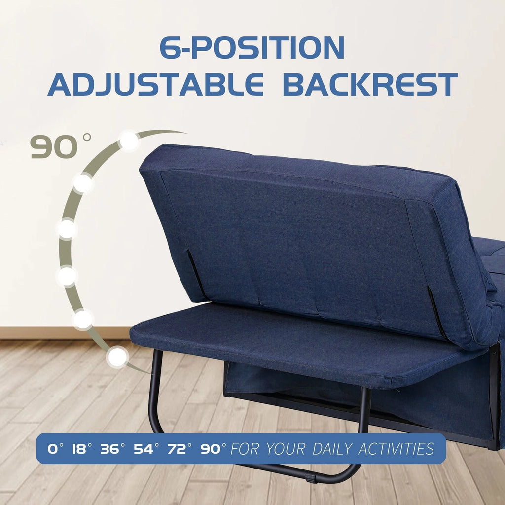 Canapé Convertible Lit Canapé Fauteuil Ottoman Pliant Fauteuils Inclinables pour Salon