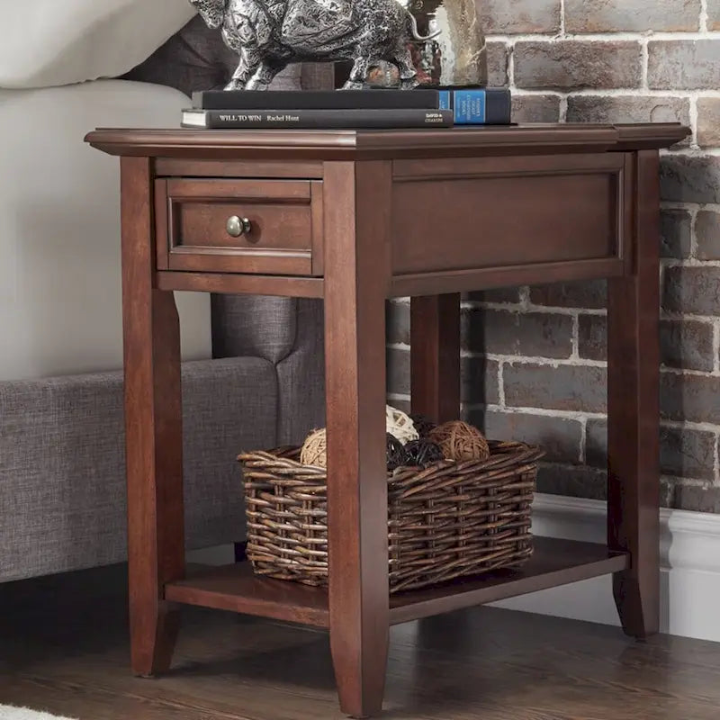Table d'appoint à 1 tiroir Zayden avec station de charge par iNSPIRE Q Bold