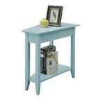 Table d'appoint d'angle American Heritage avec étagère de Convenience Concepts
