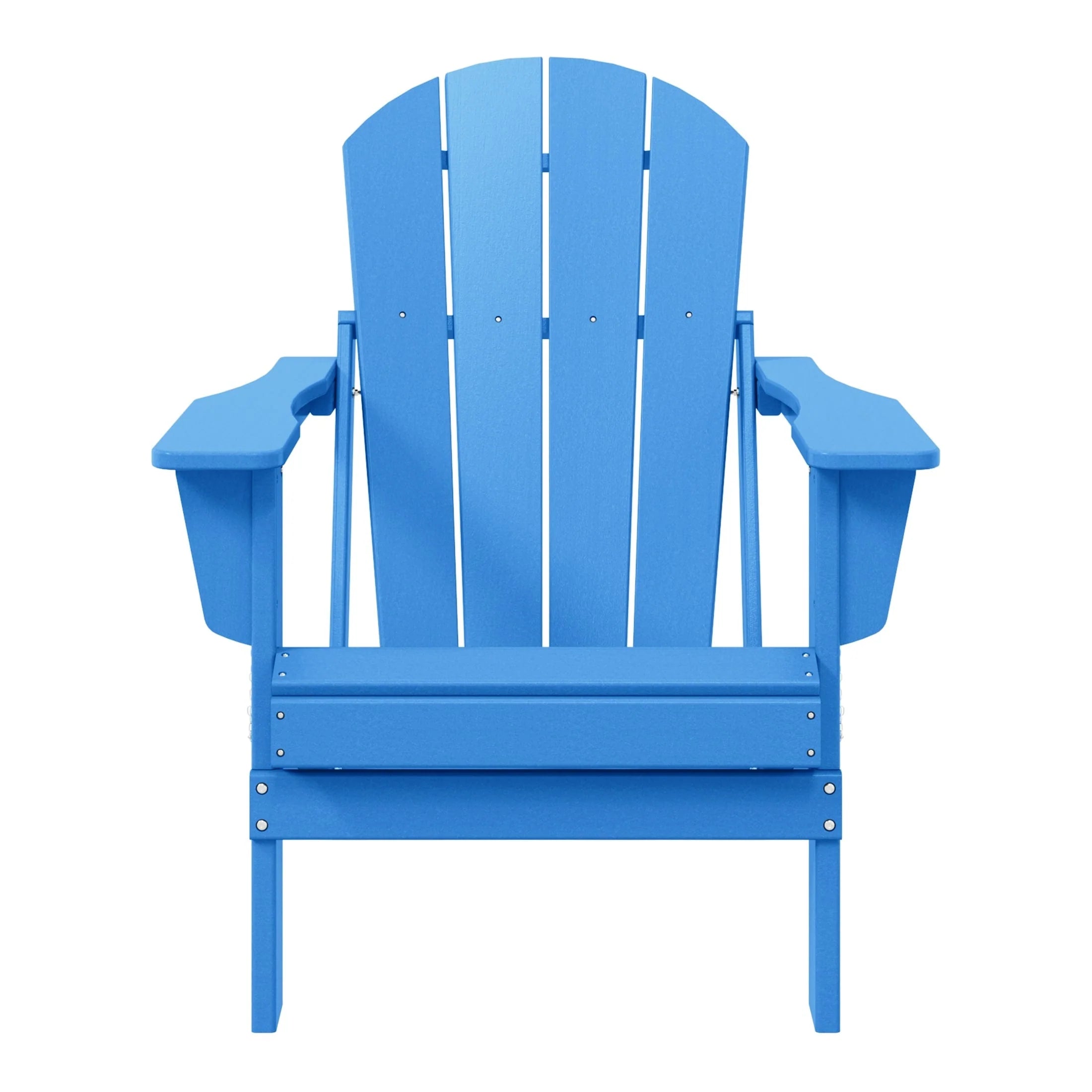 Chaise Adirondack pliante de patio d'extérieur tout temps résistante à la décoloration Polytrends Laguna