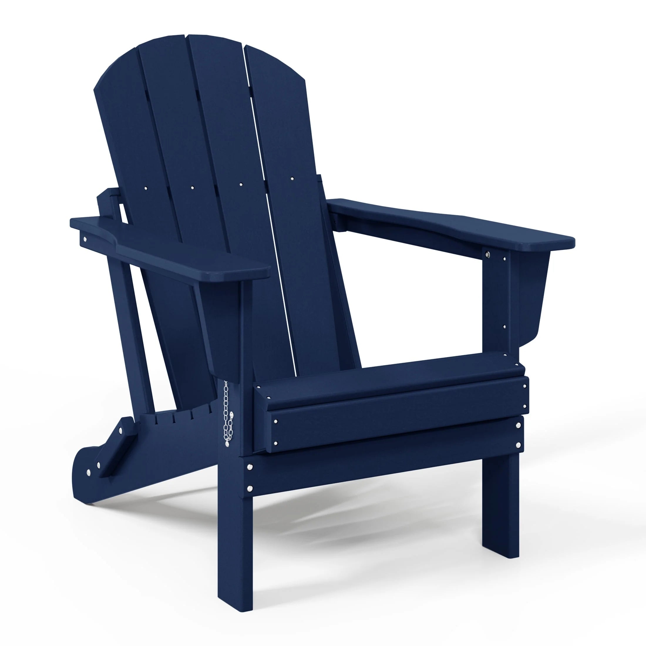 Chaise Adirondack pliante de patio d'extérieur tout temps résistante à la décoloration Polytrends Laguna