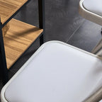 Chaises pliantes élégantes en fer et PVC pour conventions et expositions Blanches