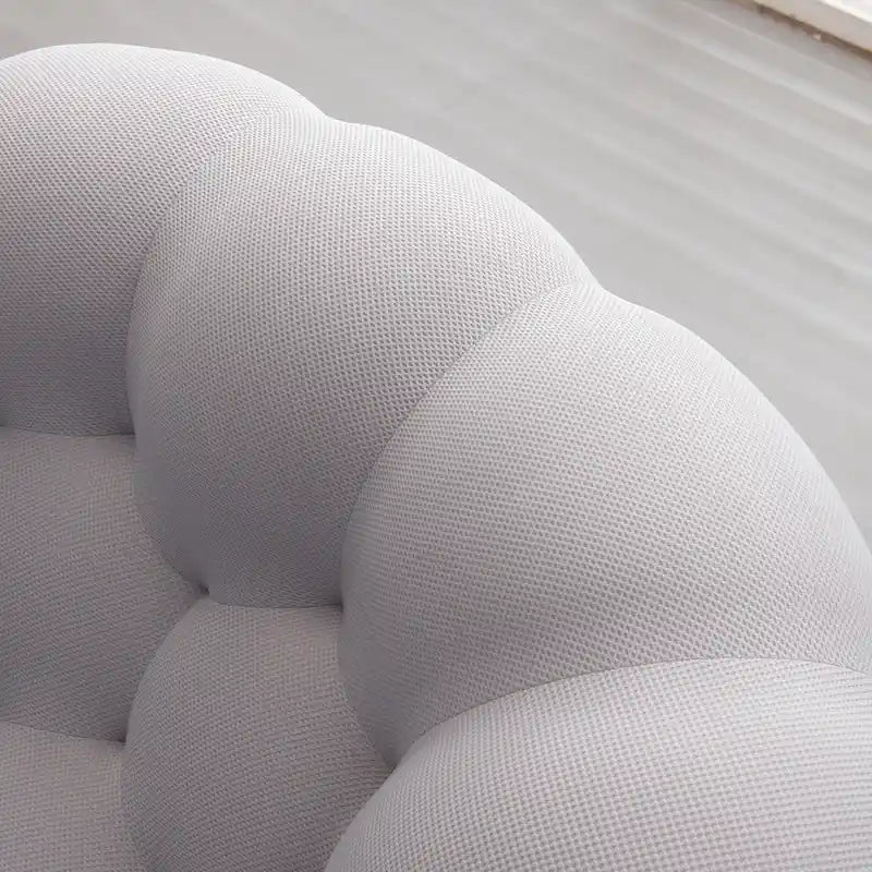 Canapé paresseux courbé 2 places Bubble de forme nid d'abeille en tissu textile 3D pour salon et appartement