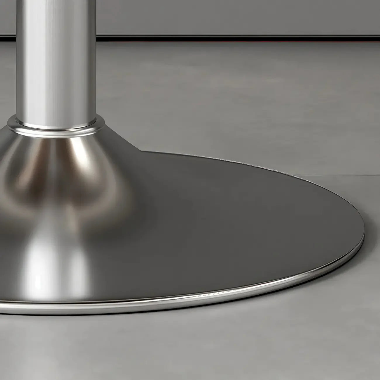 Tabouret de bar réglable pivotant en cuir rembourré