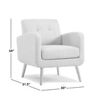 Fauteuil d'appoint mi-siècle jaune moutarde Carson Carrington Keflavik