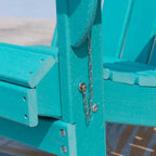 Chaise Adirondack pliable d'extérieur avec porte-gobelet