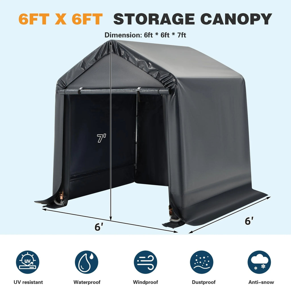 Abri de jardin et carport : abri portable pour vélos, motos et rangement de jardin