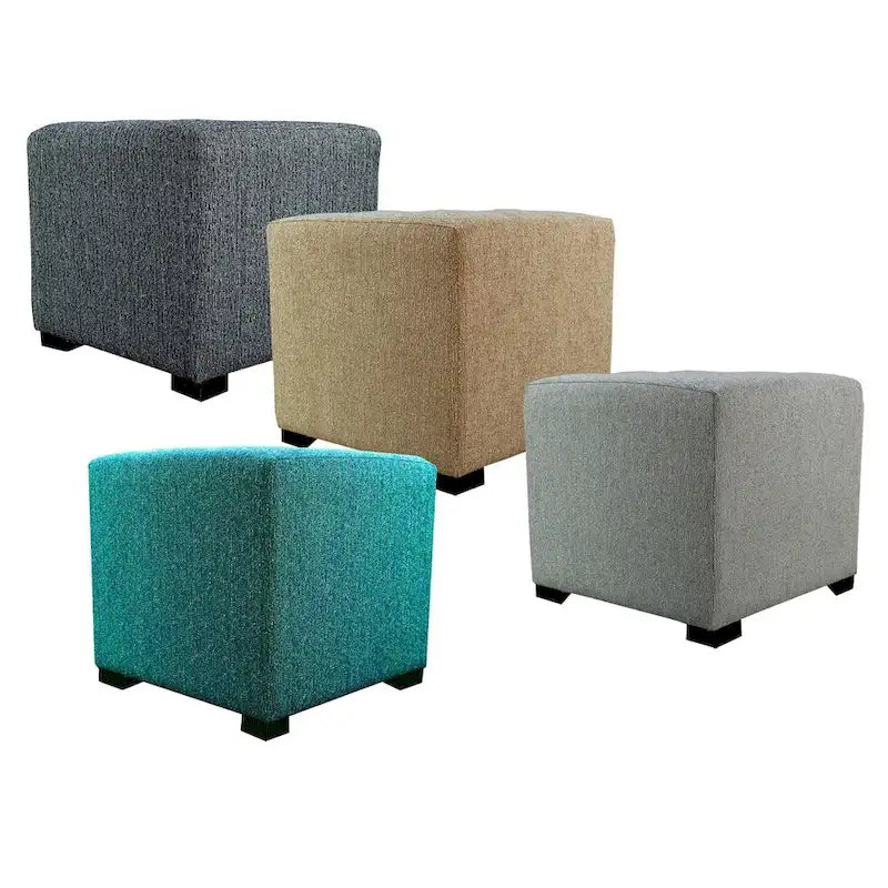 MJL Furniture Text2 Olivia Pouf carré capitonné 4 boutons