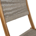 Ensemble de bistro d'extérieur pliant 3 pièces Cadiz Modern Coastal en bois d'acacia, par JONATHAN Y