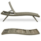 Chaises longues en osier tout temps - Lot de 2