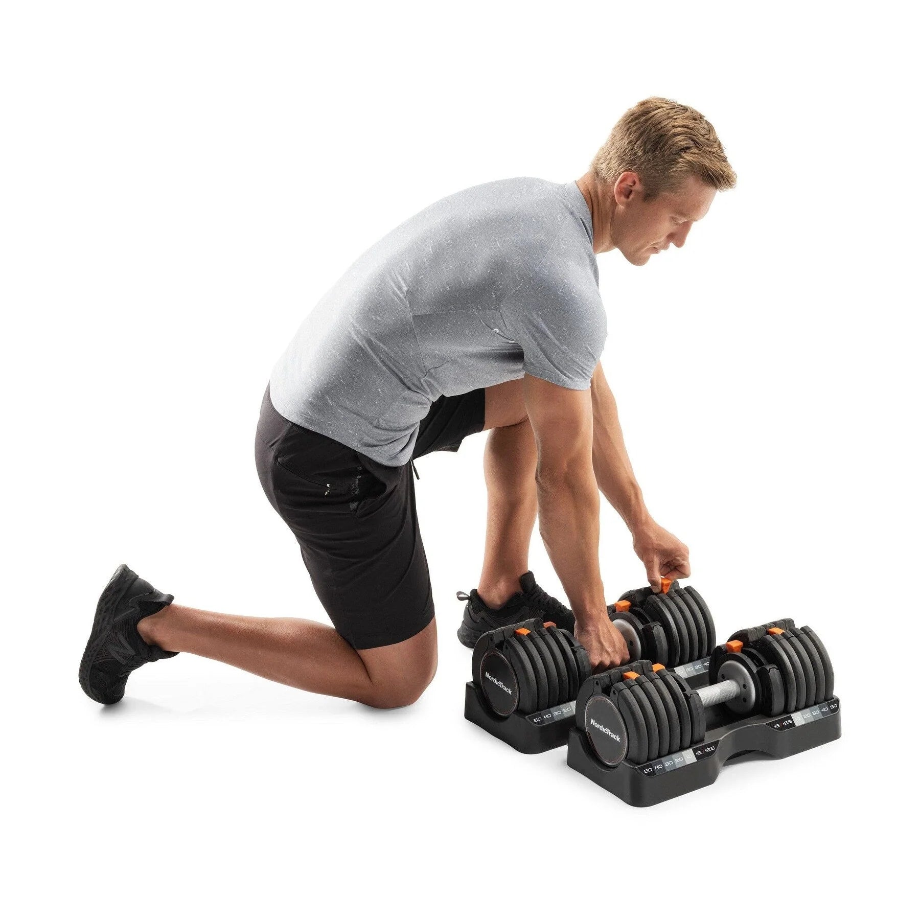 Ensemble d'haltères NordicTrack Select-a-Weight 55 lb.