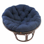 Fauteuil Papasan en rotin Bali de 42 pouces avec coussin en sergé