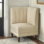 Ensemble banquette rembourrée à dossier cannelé 3 pièces Kerrington de Lifestorey