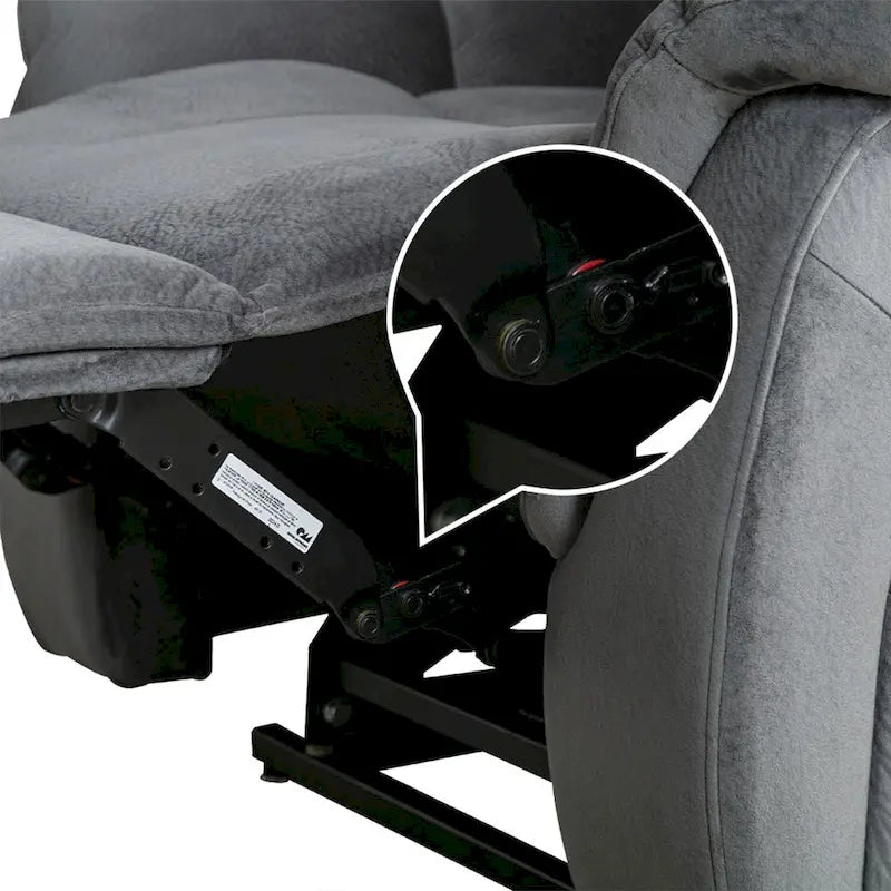Fauteuil inclinable électrique releveur pour personnes âgées avec massage et fonction chauffante (inclinaison à plat)