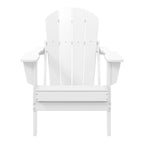 Chaise Adirondack pliante de patio d'extérieur tout temps résistante à la décoloration Polytrends Laguna