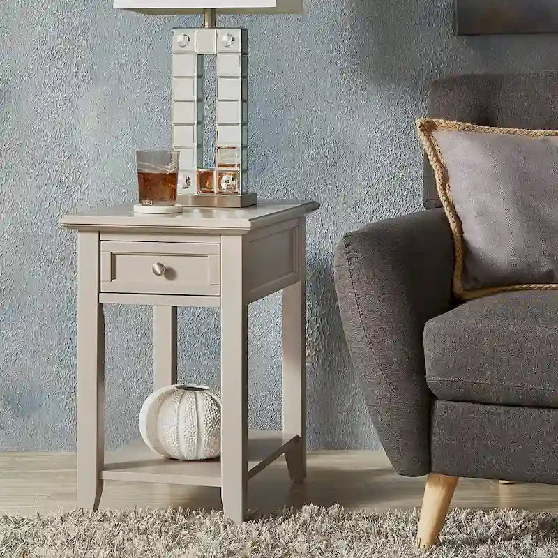 Table d'appoint à 1 tiroir Zayden avec station de charge par iNSPIRE Q Bold
