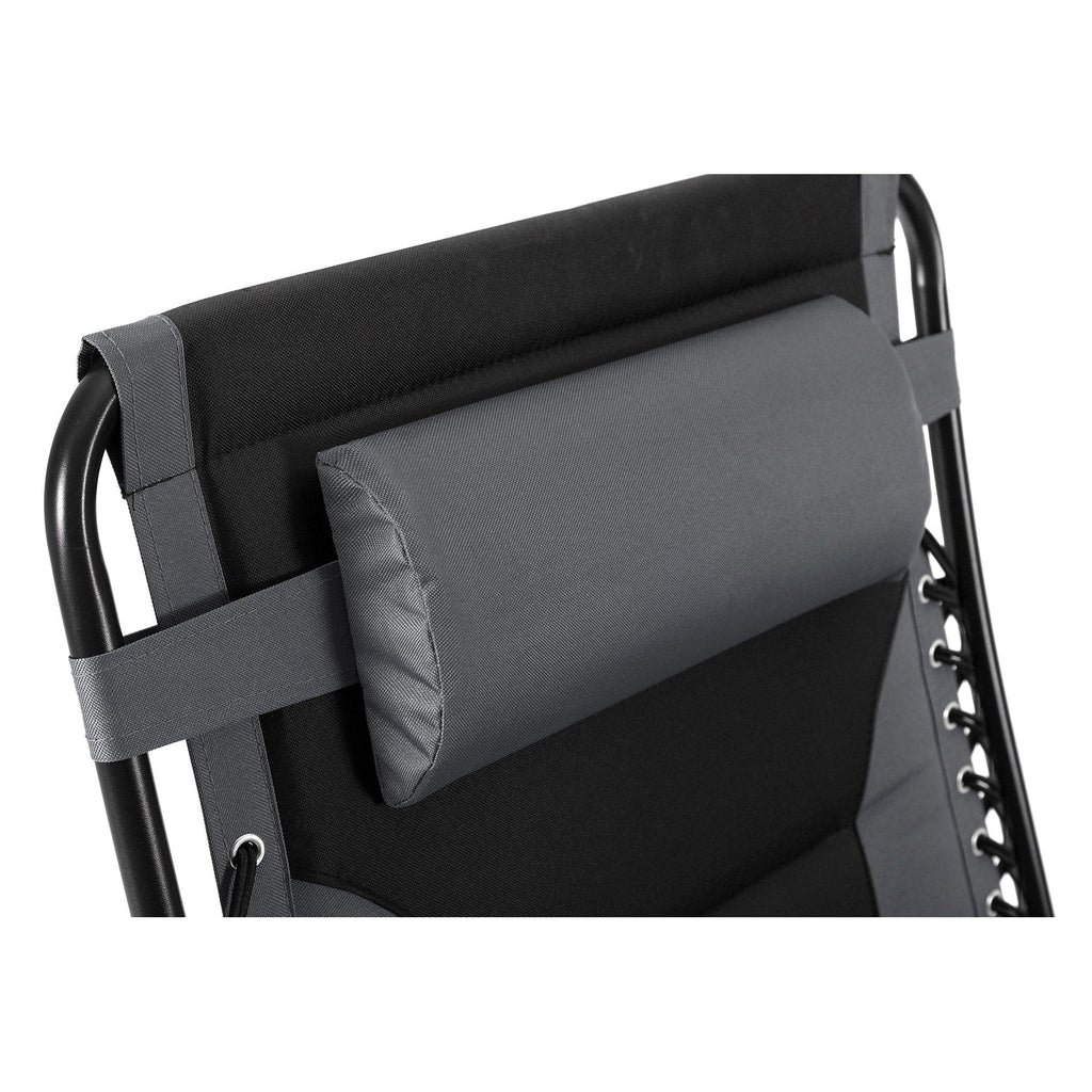 Fauteuil de relaxation zéro gravité XL surdimensionné et rembourré, avec accoudoirs plus larges, inclinable et porte-gobelet - N/A